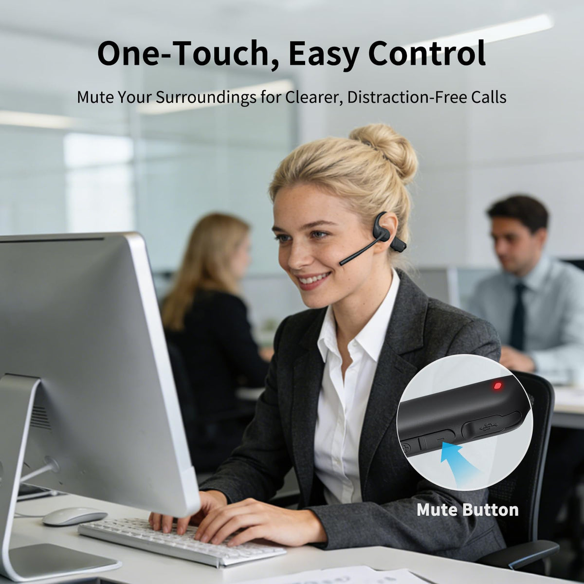 CXK 210° rotatable microphone provides reliable voice pickup.