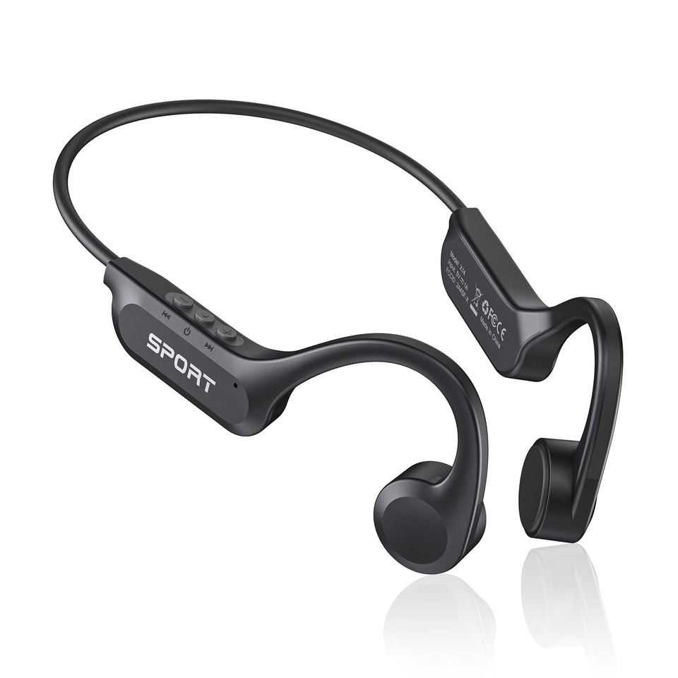 CXK front view of X14 open-ear headphones showing design and clear visibility benefit