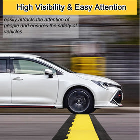 CXRCY bright yellow and black ramps improve visibility and safety