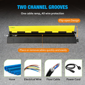CXRCY flip-open top design makes cable rearrangement quick.