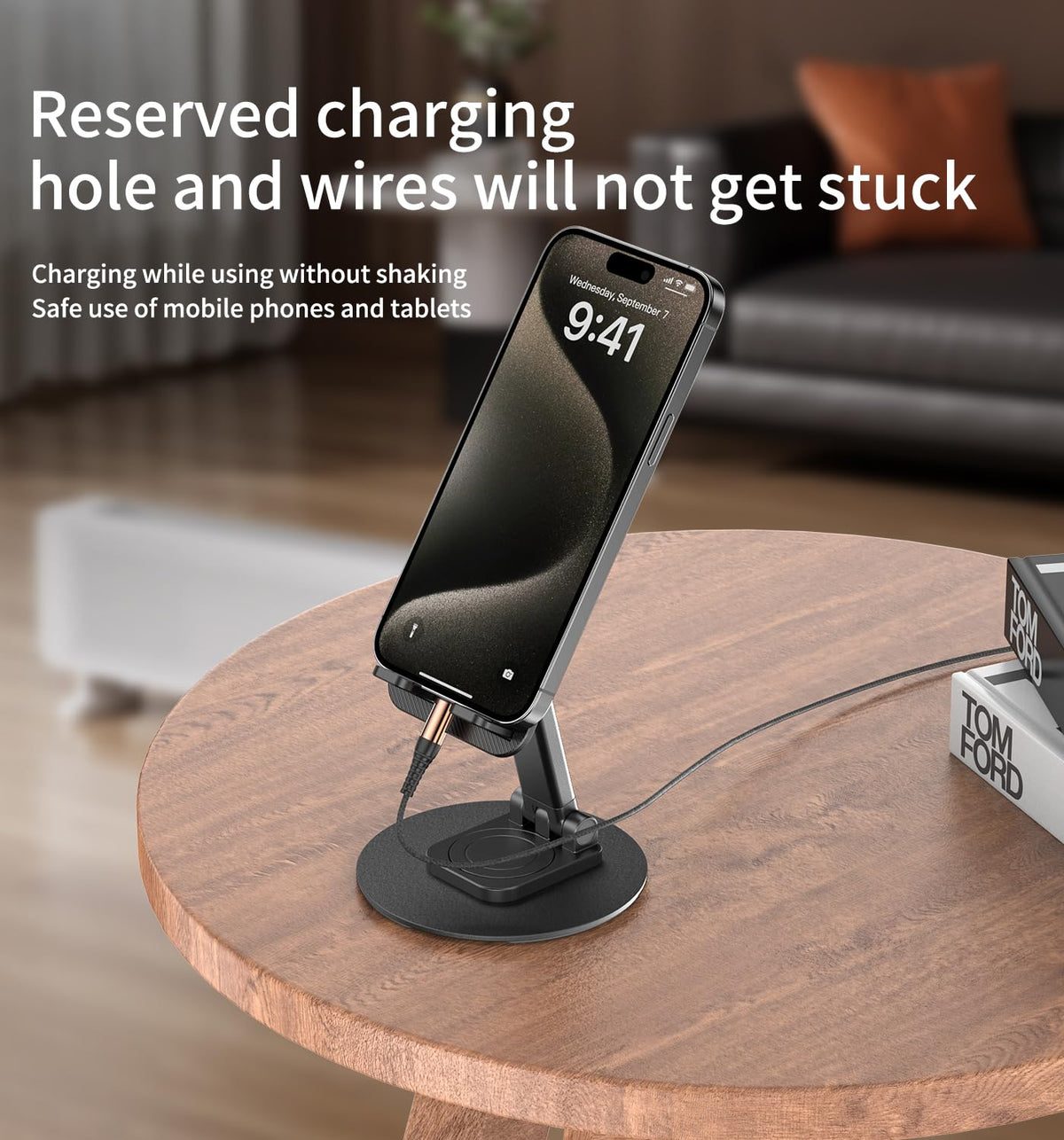 CXTX anti-slip base keeps your device steady on any desk surface.