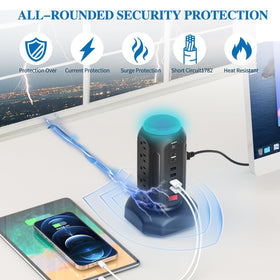 CYAN BOX master control switch makes outlet management easy.