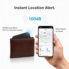 CYBERDOT Air Tracker Card wireless-charging design powers your tracker on a pad.