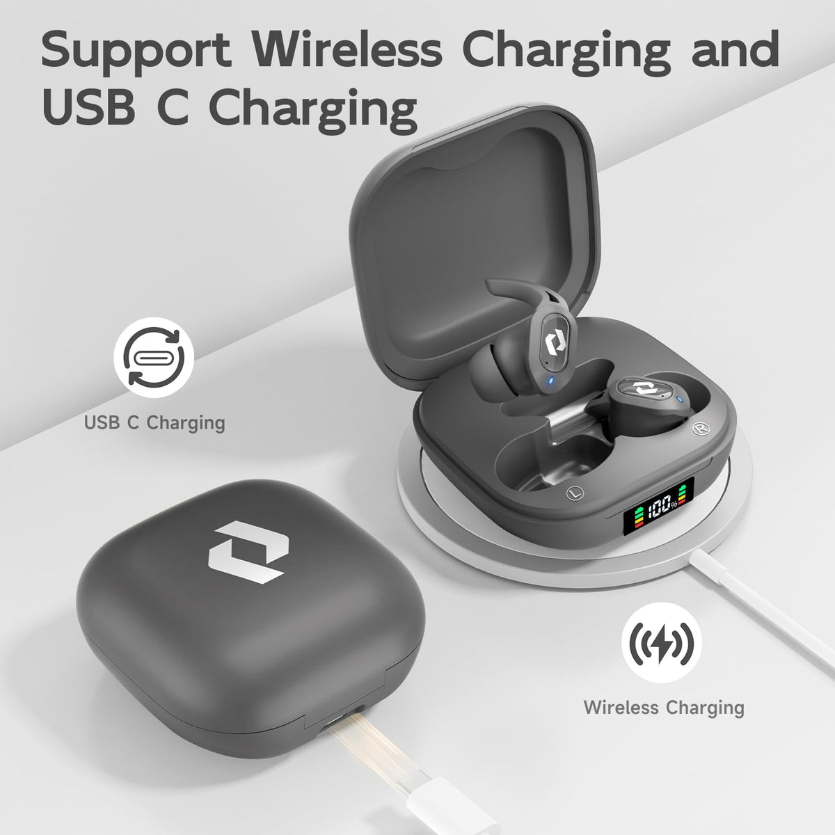 CYBERDOT Bluetooth 5.3 earbuds offer stable connection across devices