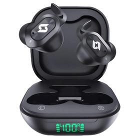 CYBERDOT earbuds case with wireless charging status display for quick power checks
