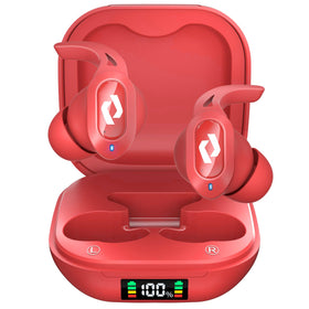 CYBERDOT earbuds with compact charging case for portable listening on the go