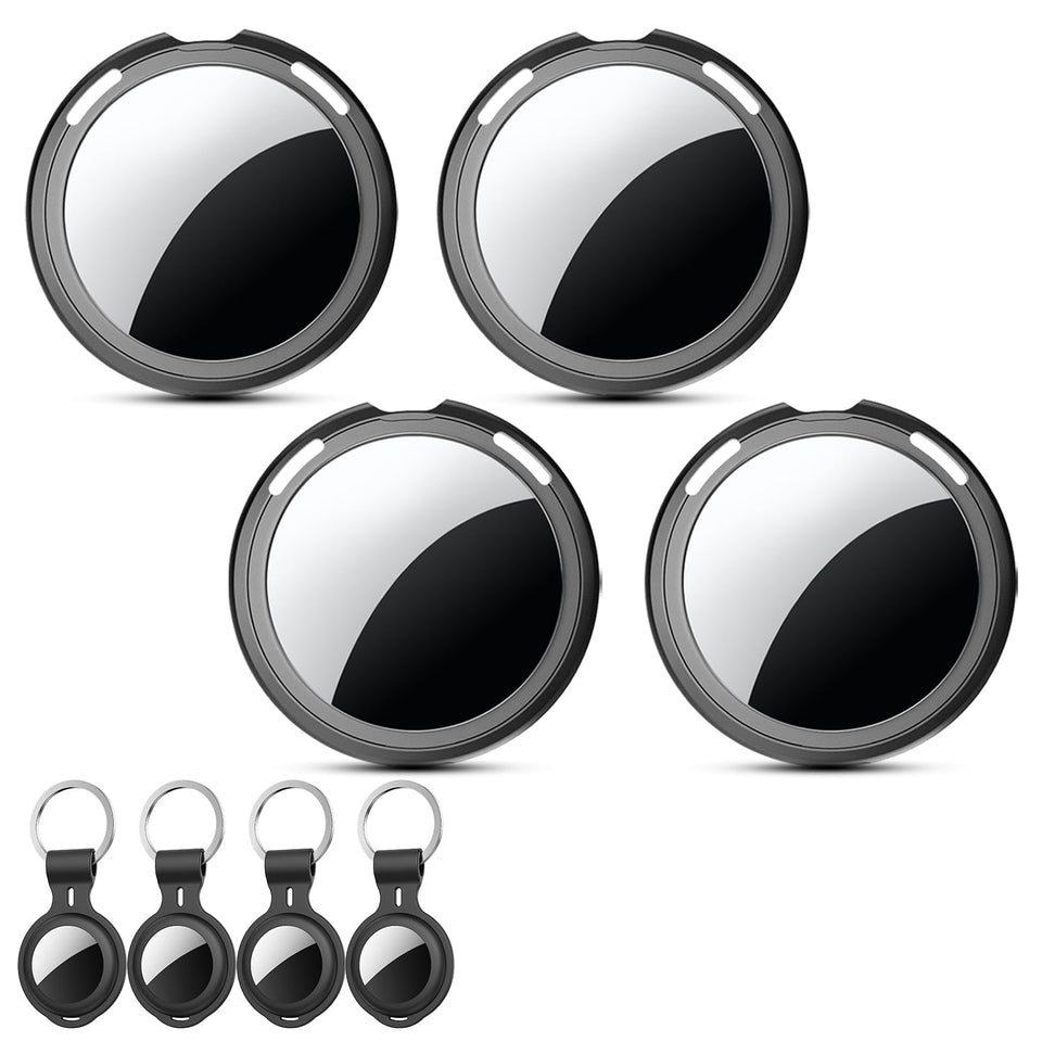 CYBERDOT front packaging showing four smart tracker tags and benefits