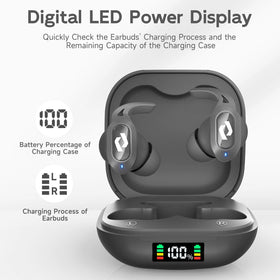 CYBERDOT IPX5 waterproof earbuds suitable for workouts and outdoor use