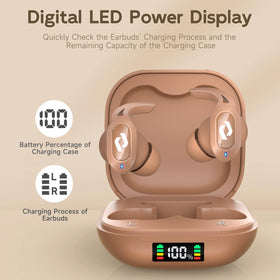 CYBERDOT LED power display helps monitor case and earbuds charging status.