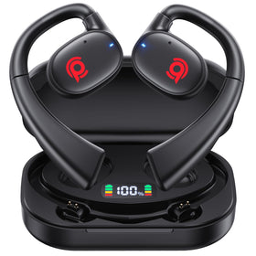 CYBERDOT Open Ear Headphones case showing USB-C charging status for easy power management