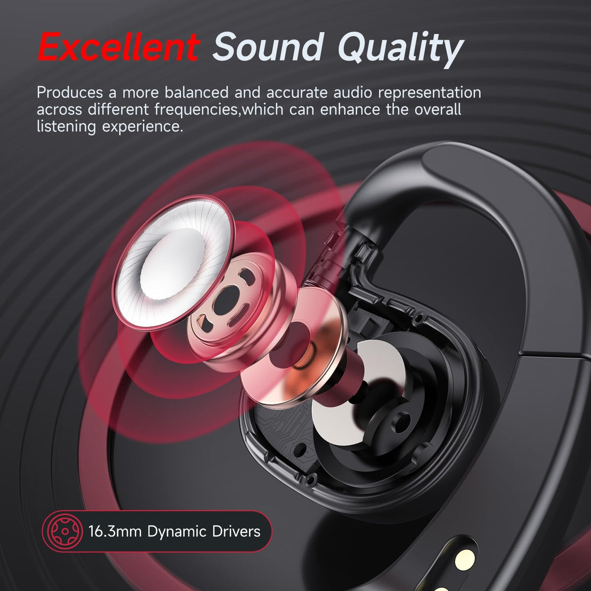 CYBERDOT Open Ear Headphones delivering stereo sound and clear calls