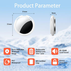 CYBERDOT tracker tags with Apple Find My integration for iOS users