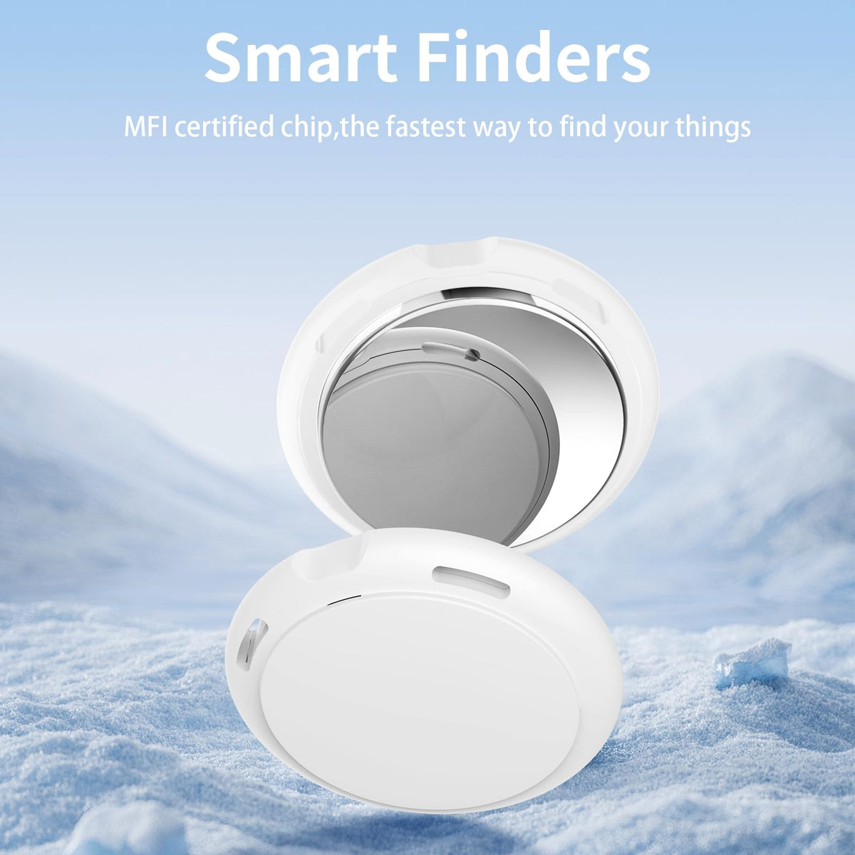 CYBERDOT tracker tags on a wallet for quick Find My location