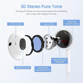 CYBERDRIVE DAC-equipped earphones closeup, natural sound across devices