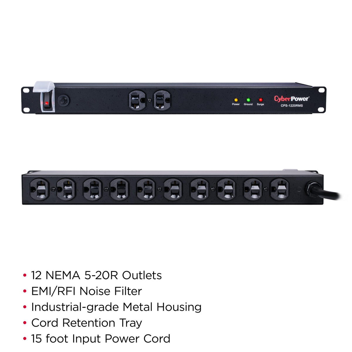 CyberPower CPS1220RMS 12 outlets; expands protection for network equipment.