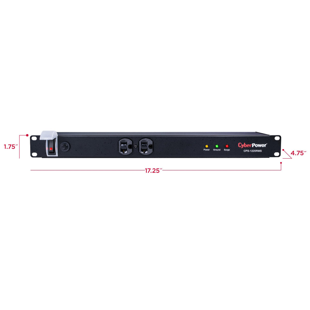 CyberPower CPS1220RMS 15 ft cord; flexible reach for racks and desks.