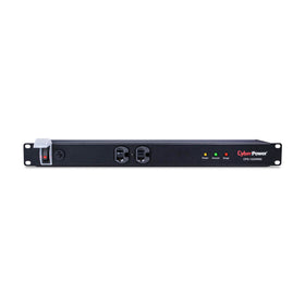 CyberPower CPS1220RMS front view; guards essential gear against surges.