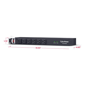 CyberPower LED indicators closeup showing power ground surge status benefit