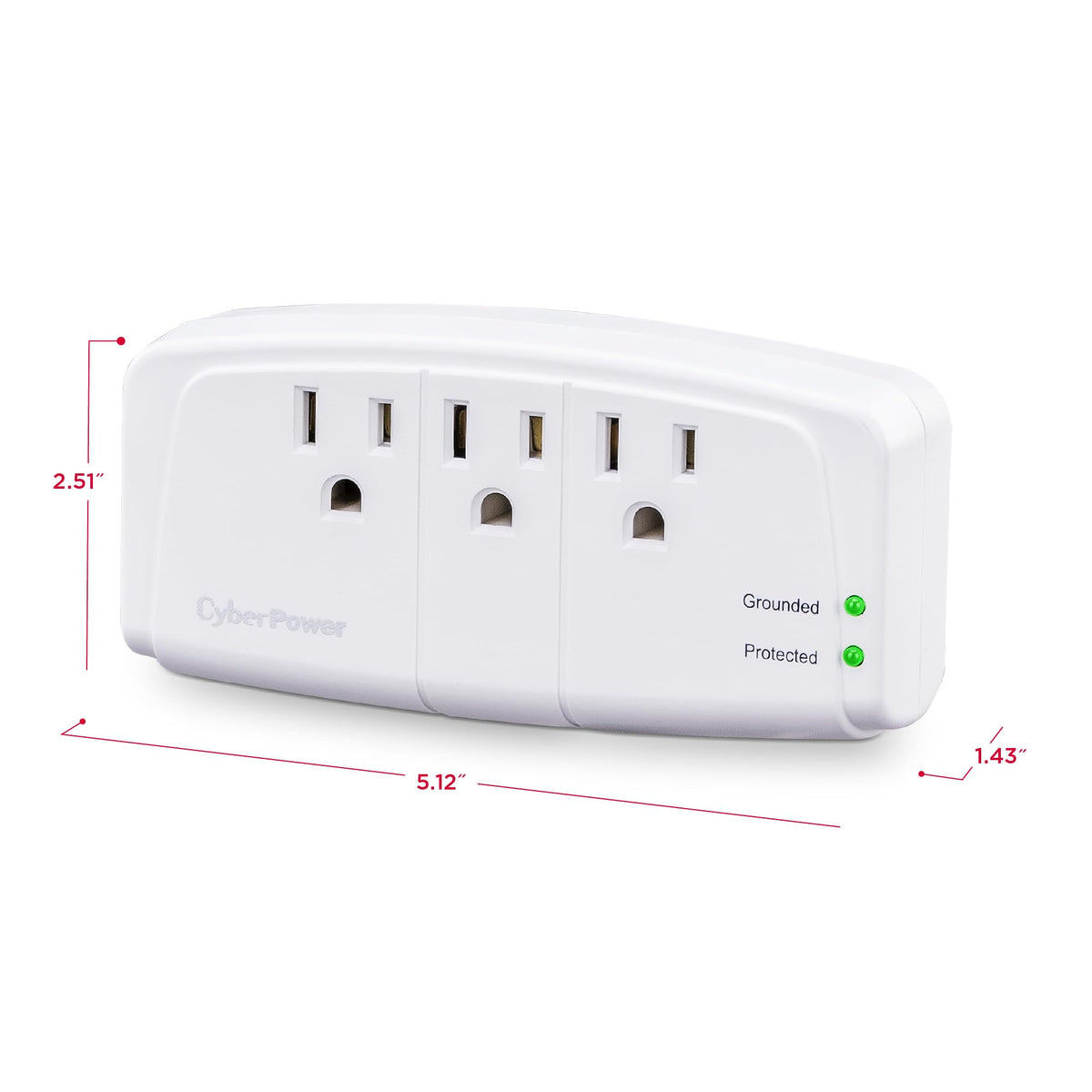 CyberPower CSB300W in use with router illustrating clean power filtering for network reliability