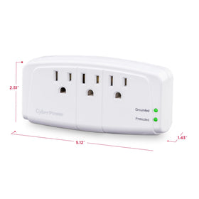 CyberPower CSB300W in use with router illustrating clean power filtering for network reliability