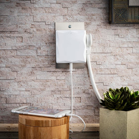 CyberPower P2WU 500J surge protection safeguards connected devices.