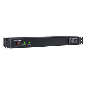 CyberPower RKBS15S2F8R rear view showing eight rear outlets for cable management.