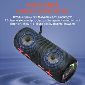 CYBORIS LED lighting syncs with music for dynamic ambience.