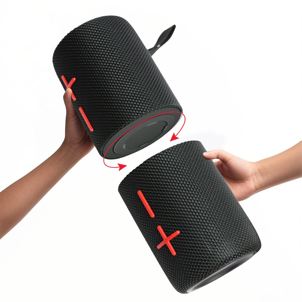 CYBORIS 2-in-1 split speakers ready for immersive room audio and party versatility.