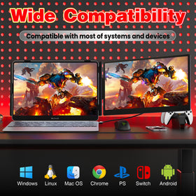 Cybotioe plug-and-play USB-C to USB-C connection setup