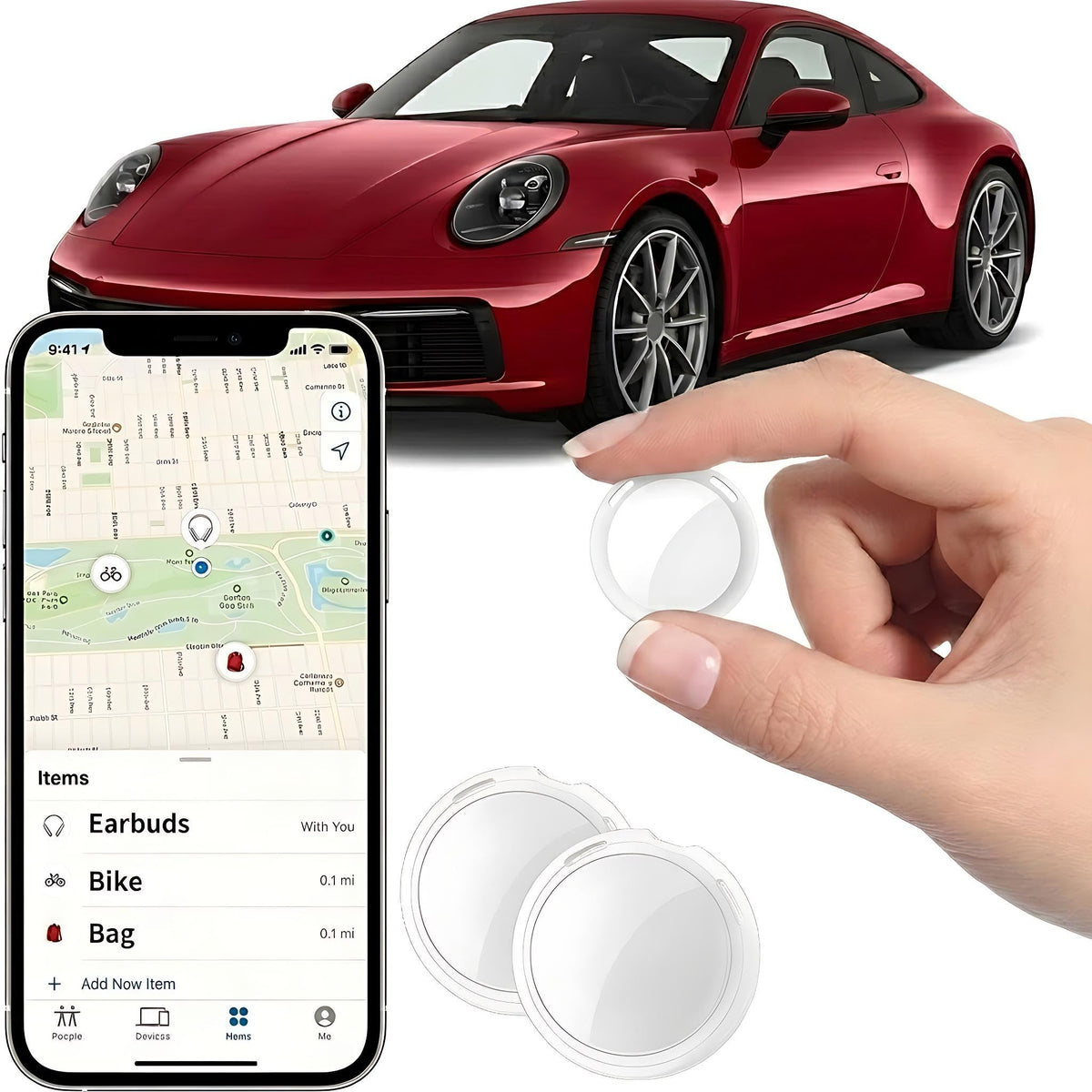 CYBUDS GPS tracker with Apple Find My setup enables real-time locating