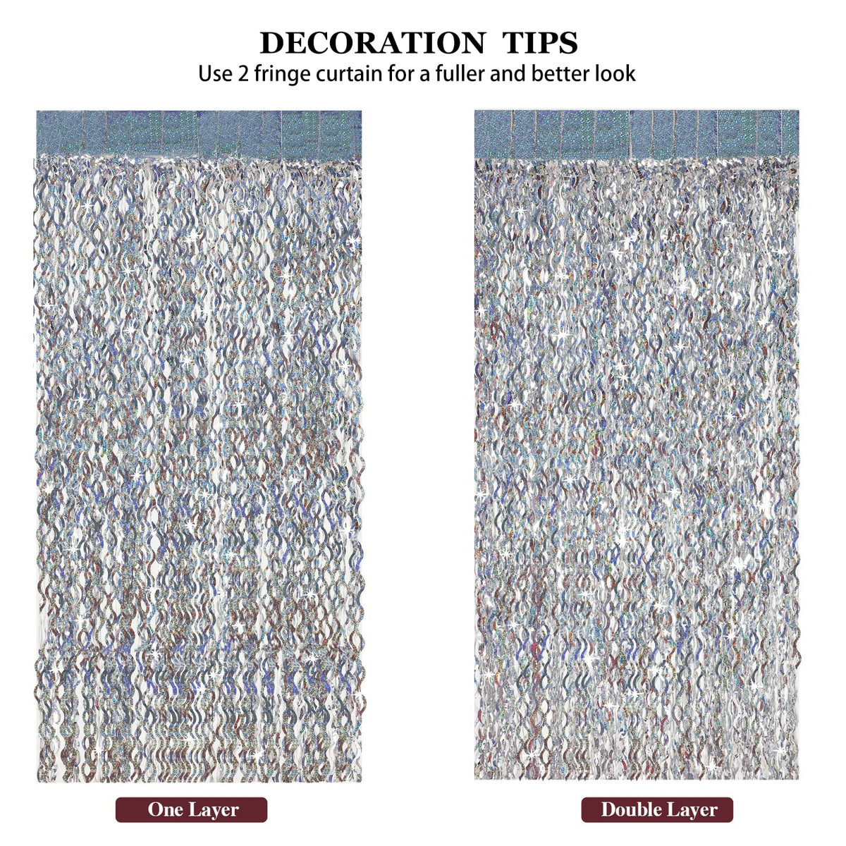 CYLMFC layered curtains create a thicker, denser look.