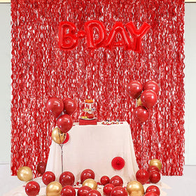 CYLMFC packaging includes three red foil curtains for versatile decor options