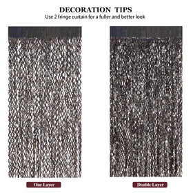 CYLMFC layered foil curtains enhance visual impact for larger backdrops.
