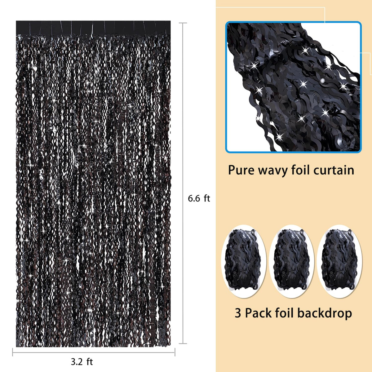 CYLMFC new-years decor wavy curtain creates dynamic lighting for celebrations