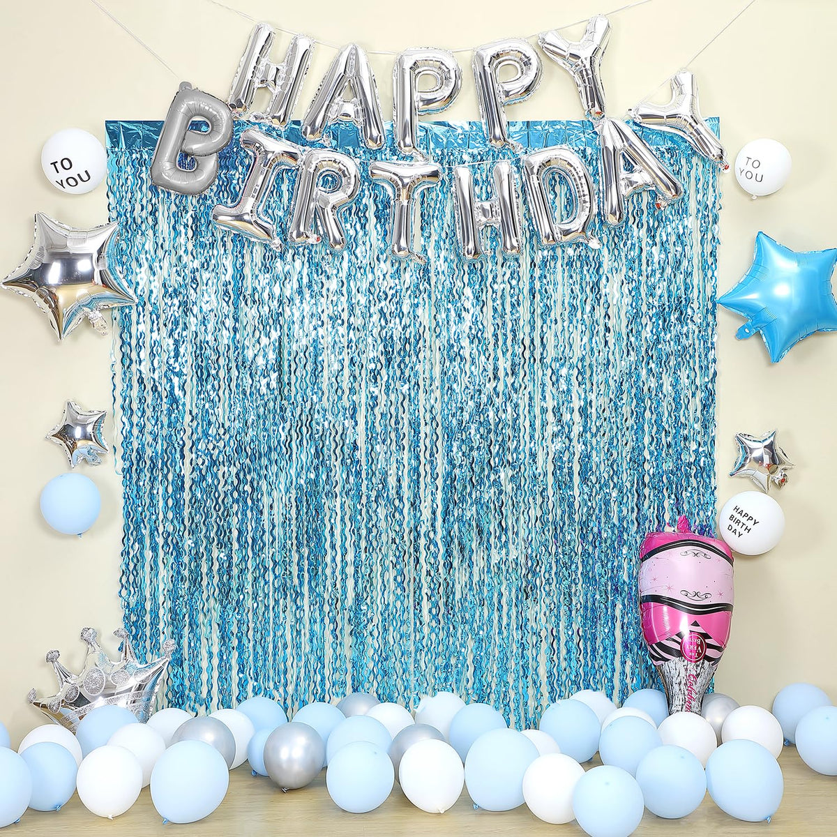 cylmfc ocean-themed curtain idea for birthday celebrations.