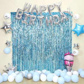 cylmfc ocean-themed curtain idea for birthday celebrations.