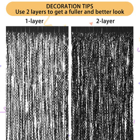 CYLMFC party decor tinsel curtain brings color and shine to gatherings