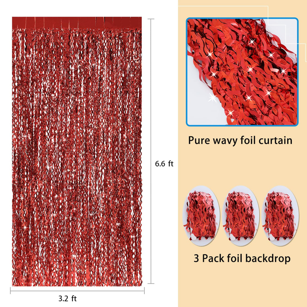 CYLMFC foil fringe backdrop for weddings and parties