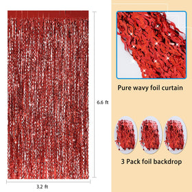 CYLMFC foil fringe backdrop for weddings and parties
