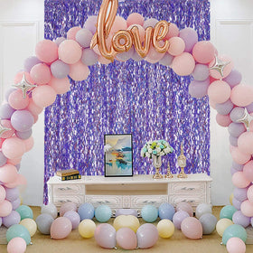 CYLMFC fringe curtain decor enhances event aesthetics during graduations and Christmas.