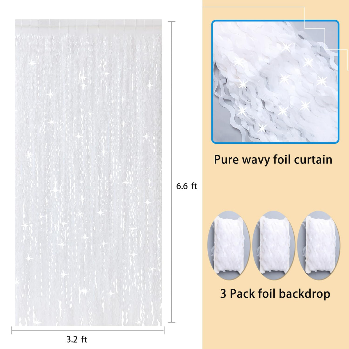 CYLMFC white foil curtain reflects light to boost event ambiance