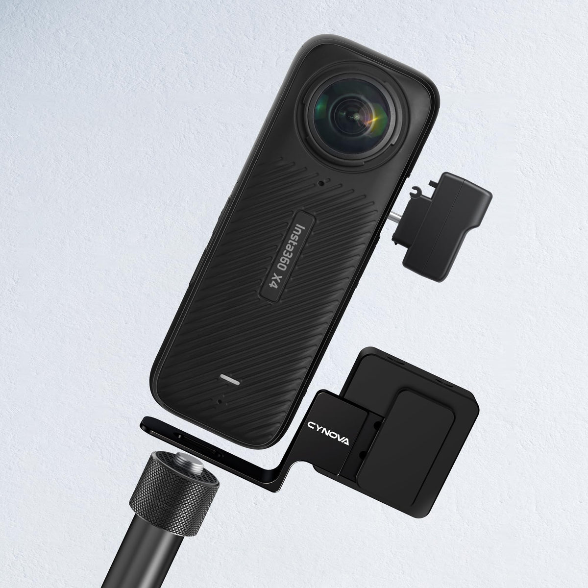 CYNOVA aluminum bracket offers lightweight durability for mobile shoots.
