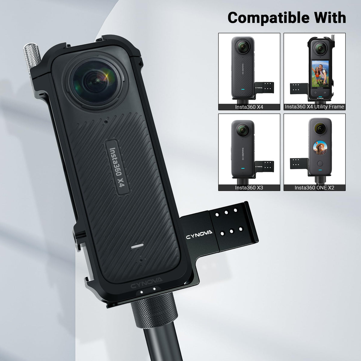CYNOVA complete package includes bracket and 3.5mm cable for setup.