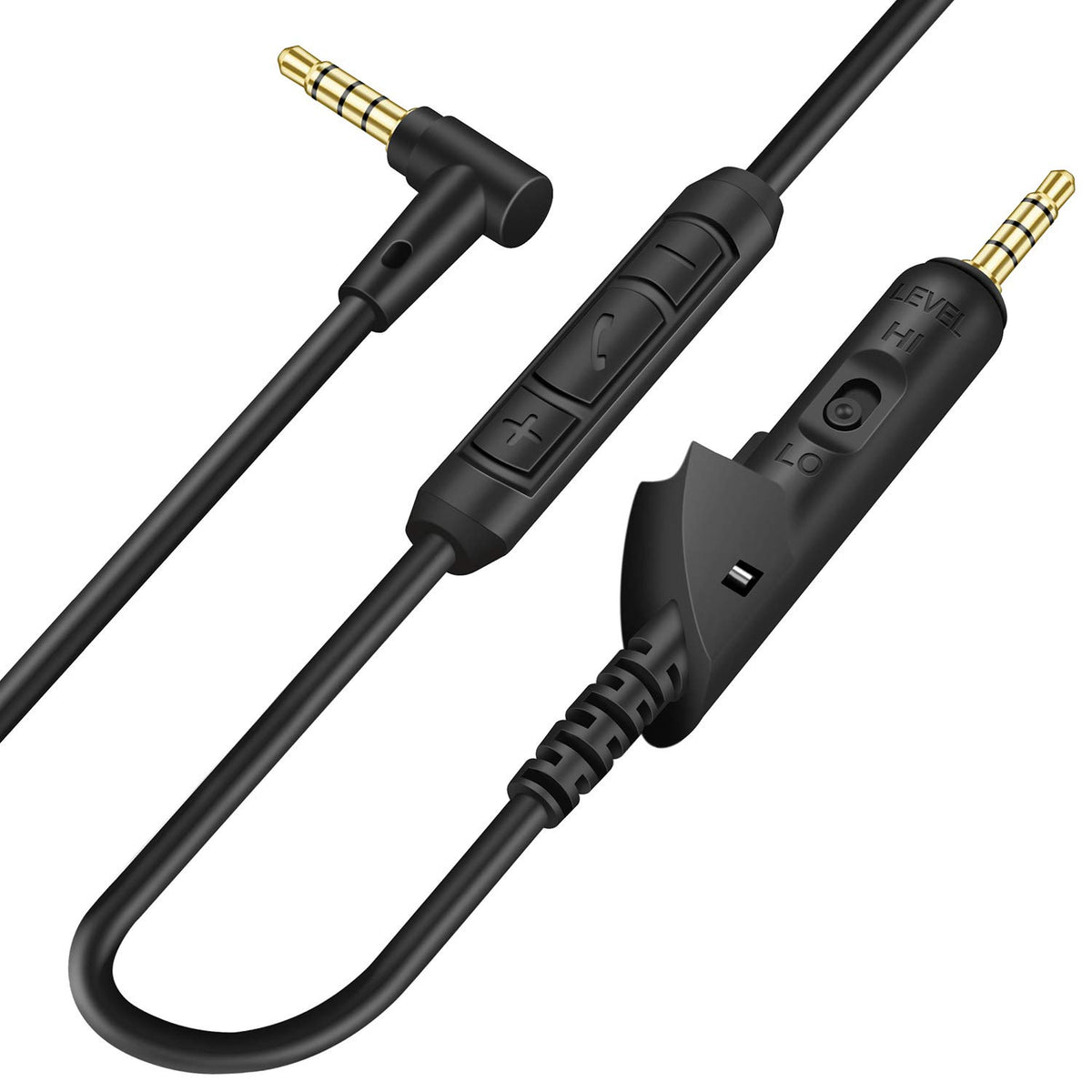 Cypher.V replacement cable front view showing connectors and benefits of reliable fit
