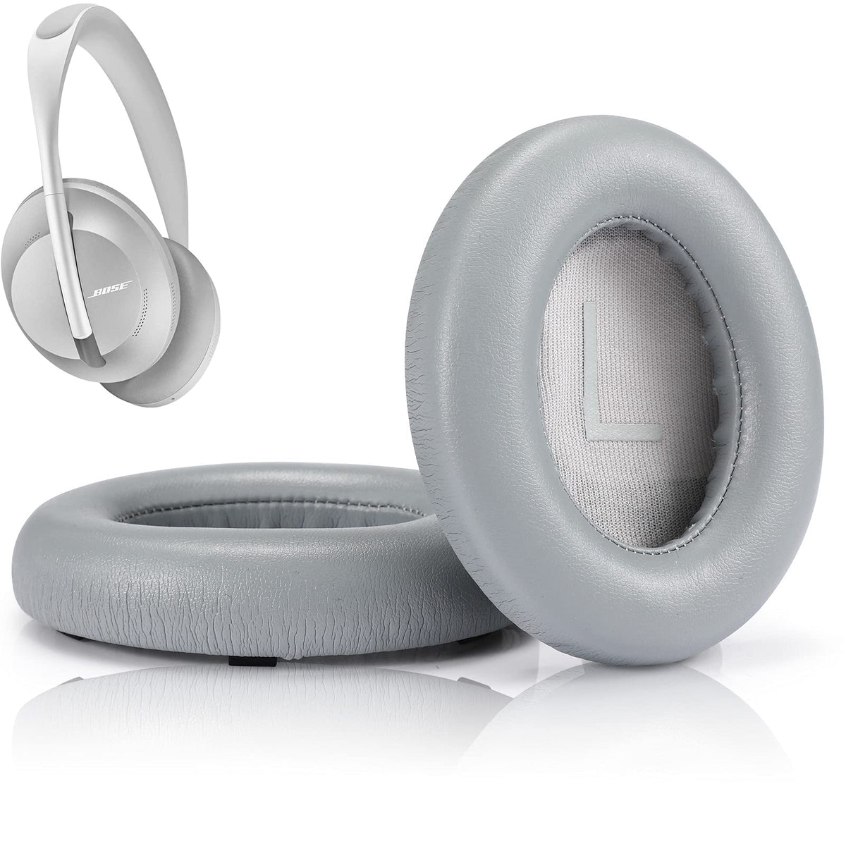 Cypher.V replacement ear pads for Bose 700 in grey offering enhanced comfort.