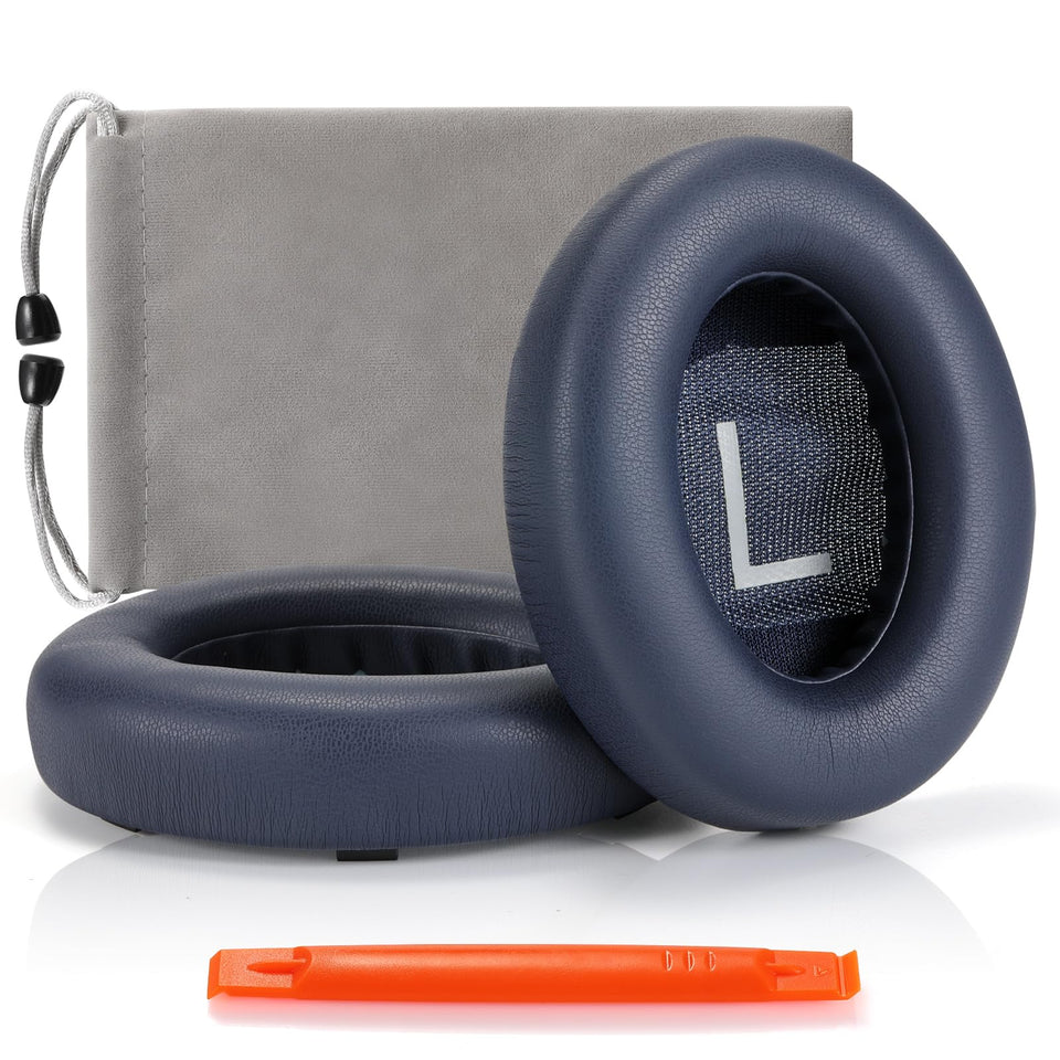 Cypher.V Bose 700 ear pads in navy blue offer enhanced comfort and a secure fit.