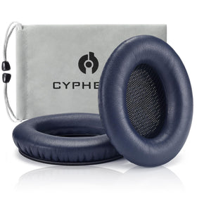 Cypher.V Bose earpads navy blue, front view, for renewed comfort and style.