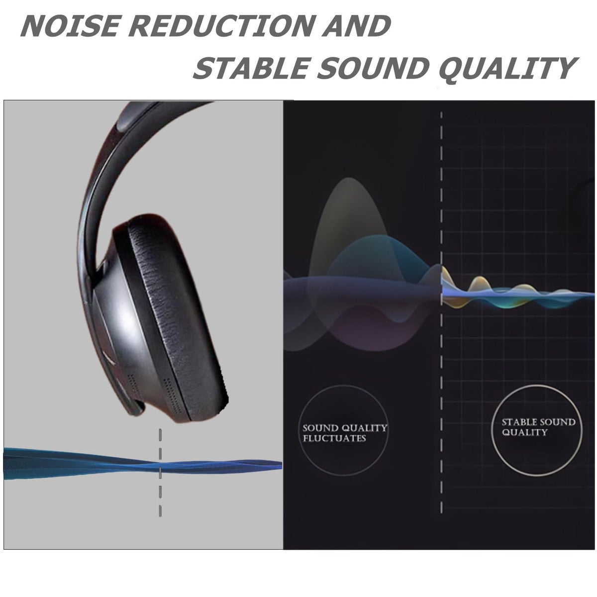 Cypher.V Bose 700 ear pads durable design built for long lasting wear.