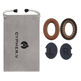 Cypher.V installation guide image showing L and R marks for proper fit.