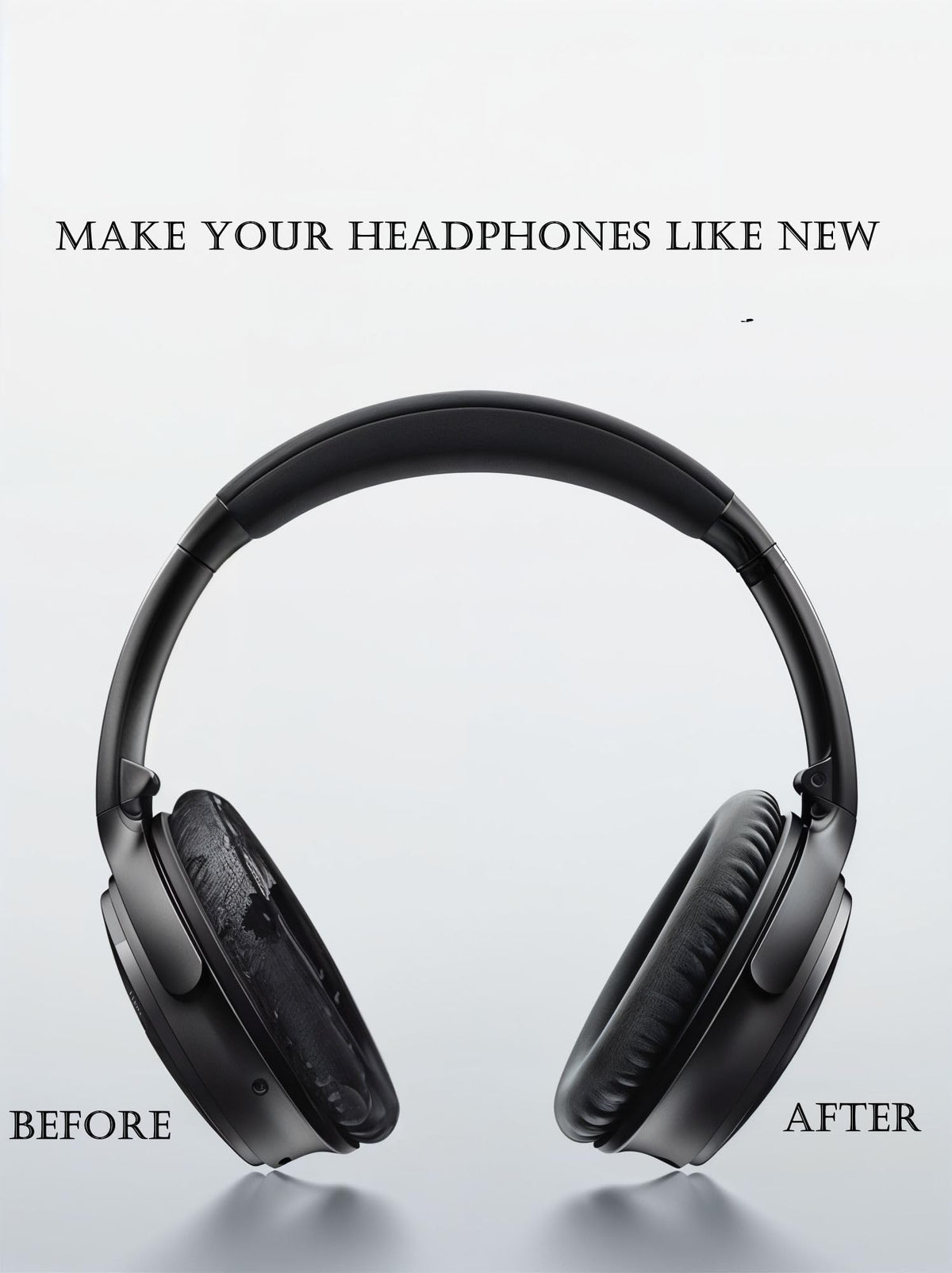 Cypher.V ear pads for Bose QC25: ergonomic memory foam seal for extended use